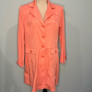 Norton Mcnaughton spring peach trench coat Size M